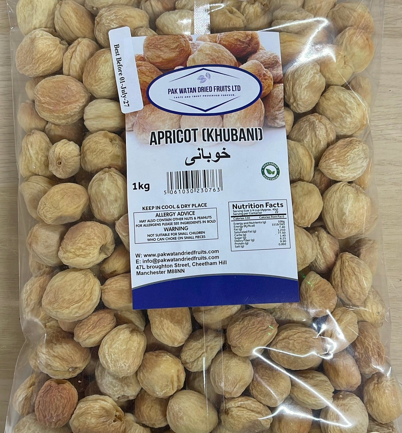 Albaricoques Hunza Secos Orgánicos