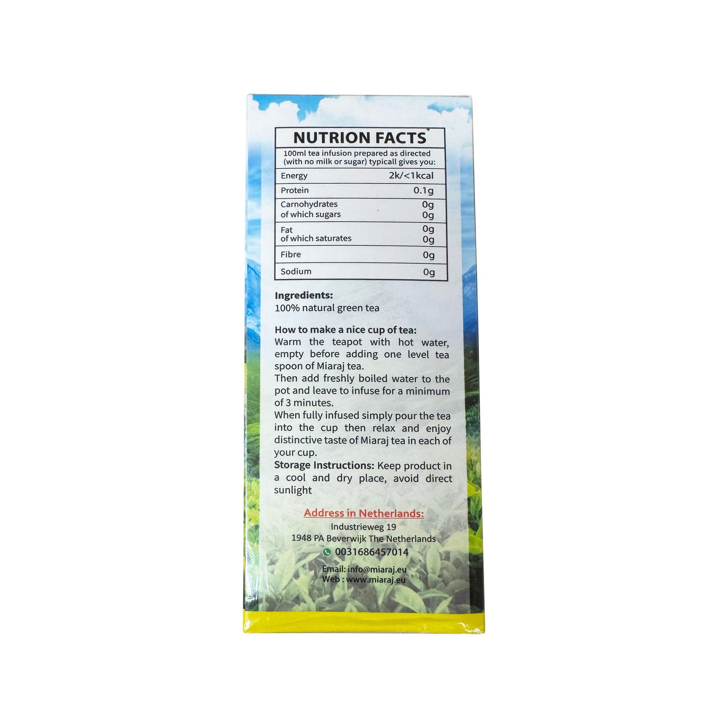 Miaraj Green Tea (loose leaf)