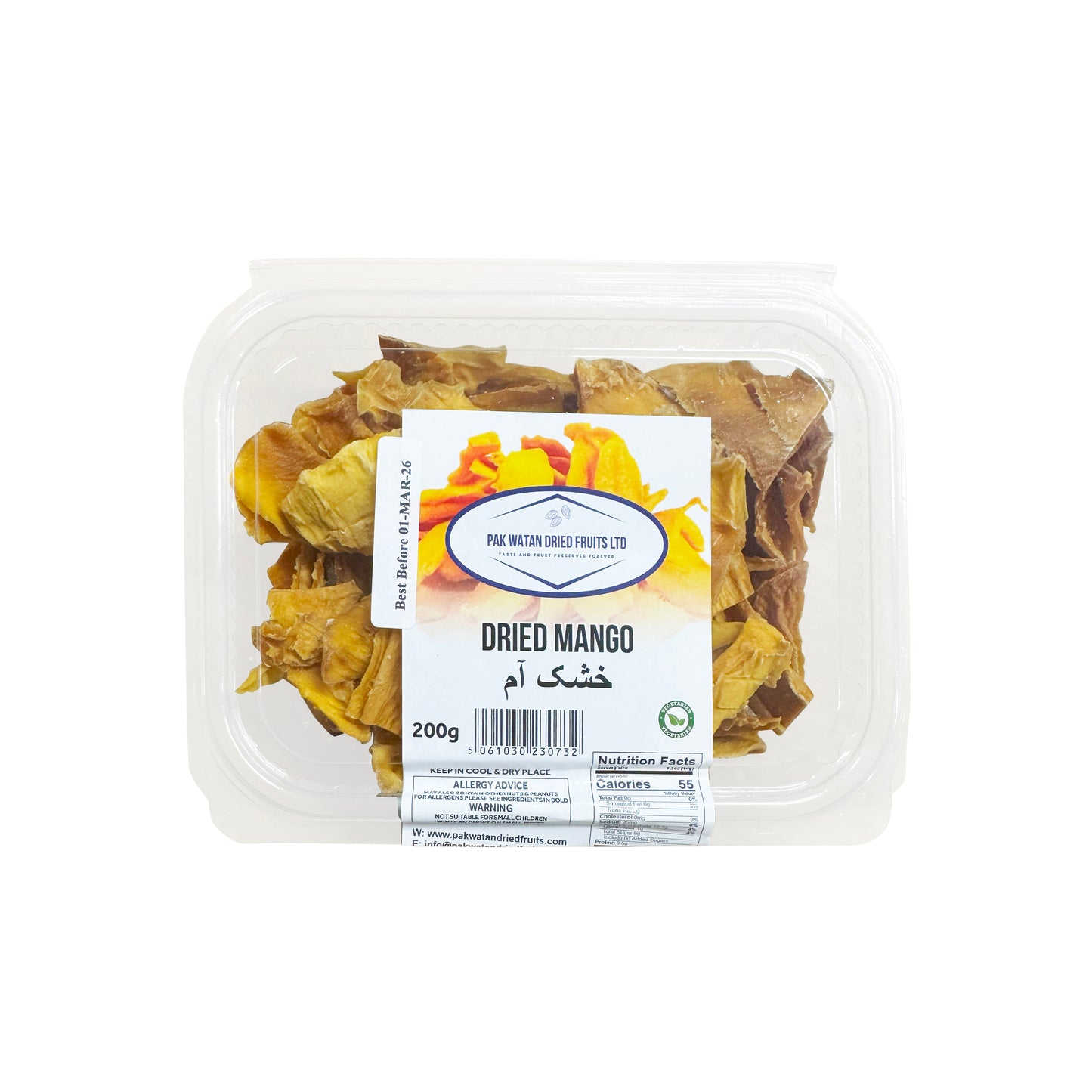 Dried Mango (No Added Sugar) - Organic dried mango unsweetened- Dried mango snacks