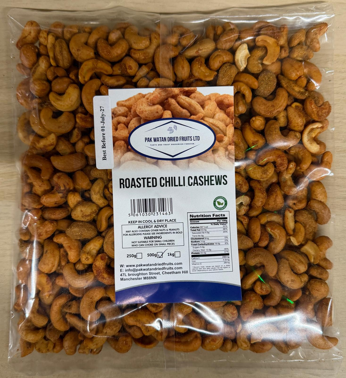 Roasted Chilli Cashews