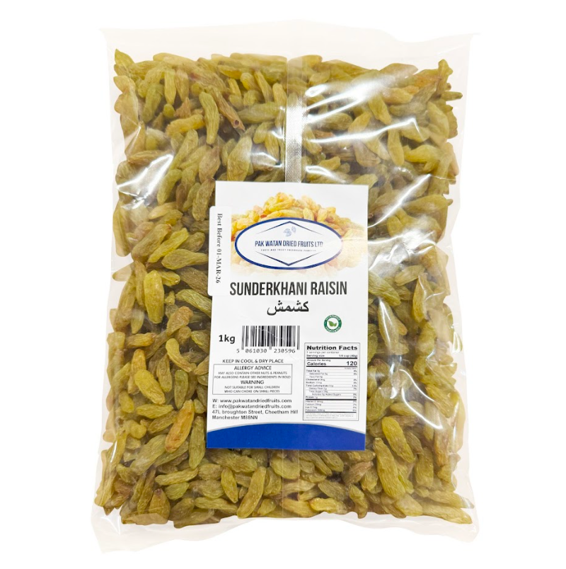 Sunder Khani Raisins- Green Raisins Afghani