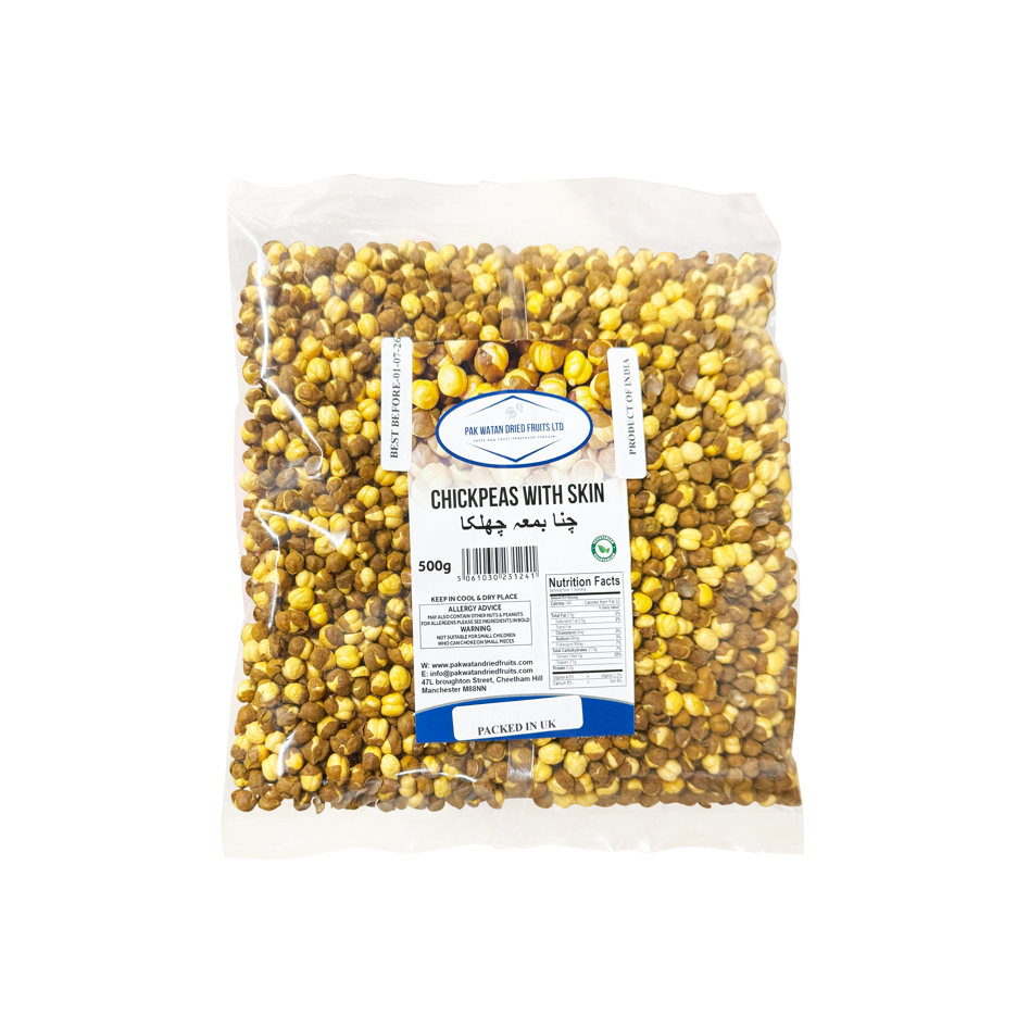 Chana with shell- Chickpeas shelled