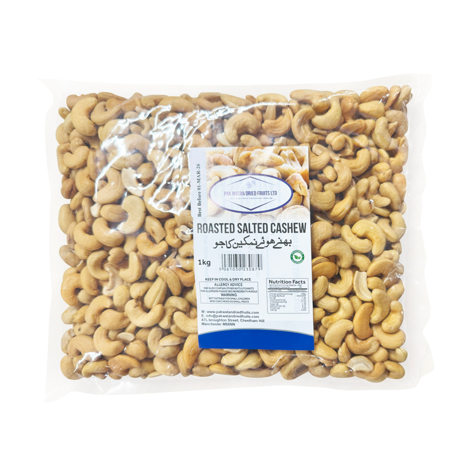 Roasted and salted cashews