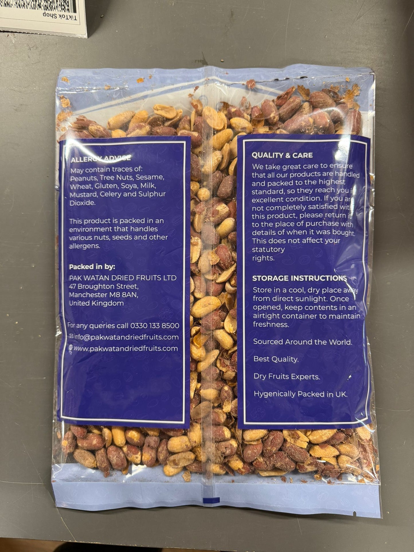 Roasted & Salted Peanuts 500g – Crunchy Snack