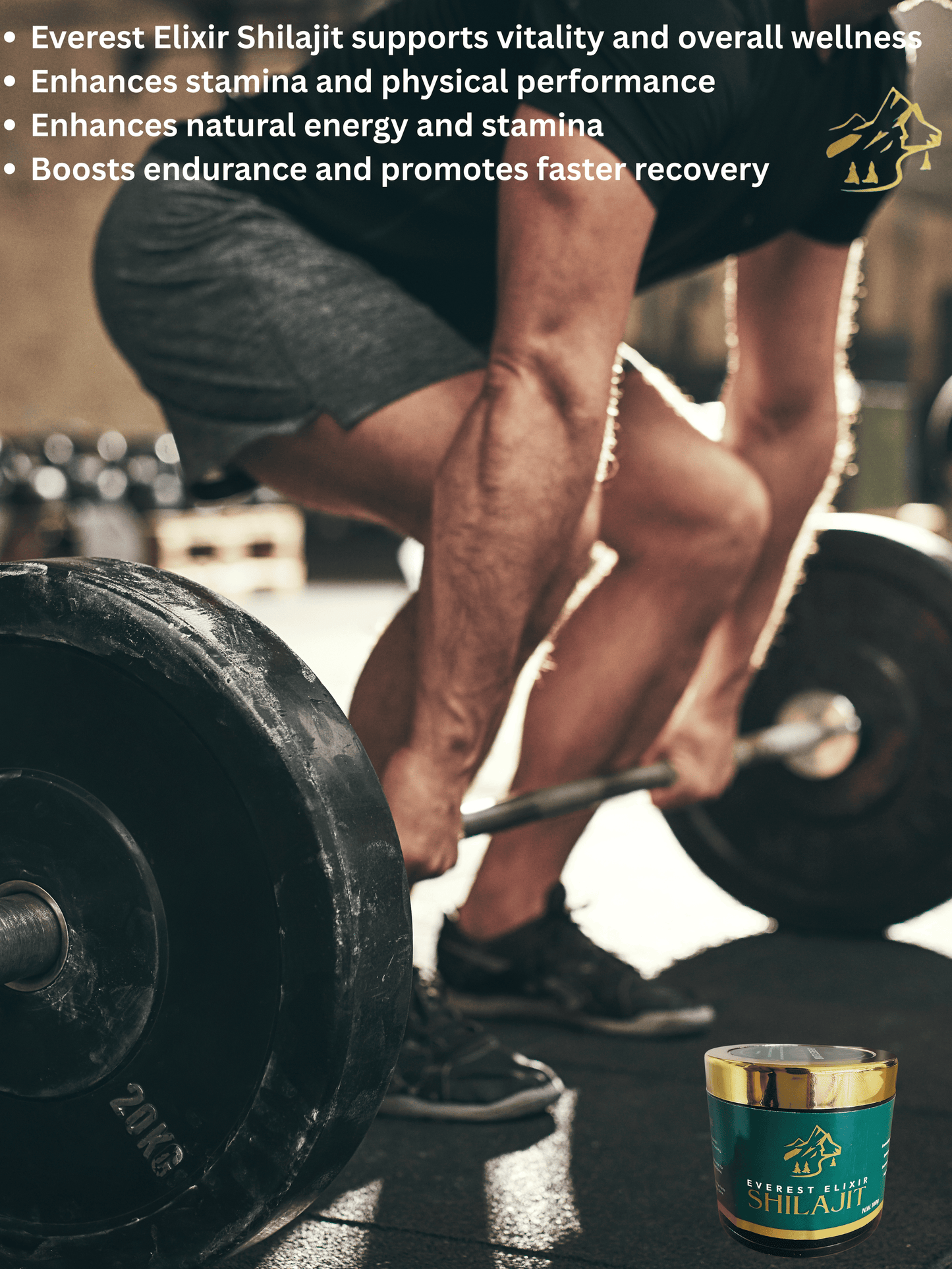 Shilajit With Spoon- Everest Elixir Shilajit- Lab-Tested - 100% Pure Himalayan Kashmir Resin Ultimate Vitality Boosts Energy