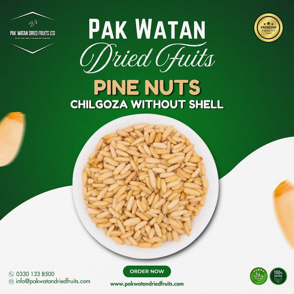 Pine nuts Chilgoza without shell- Skinless Chilgoza Pine nuts