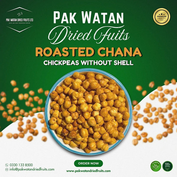 Roasted skin removed chana (chickpeas)