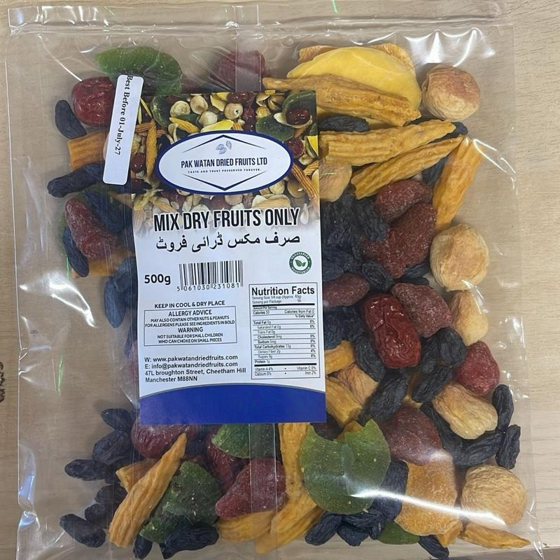 Mixed Dried Fruits Only