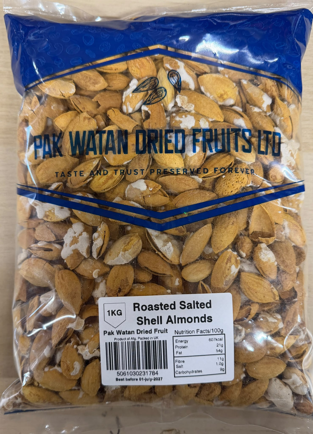 Roasted Salted Shelled Almonds