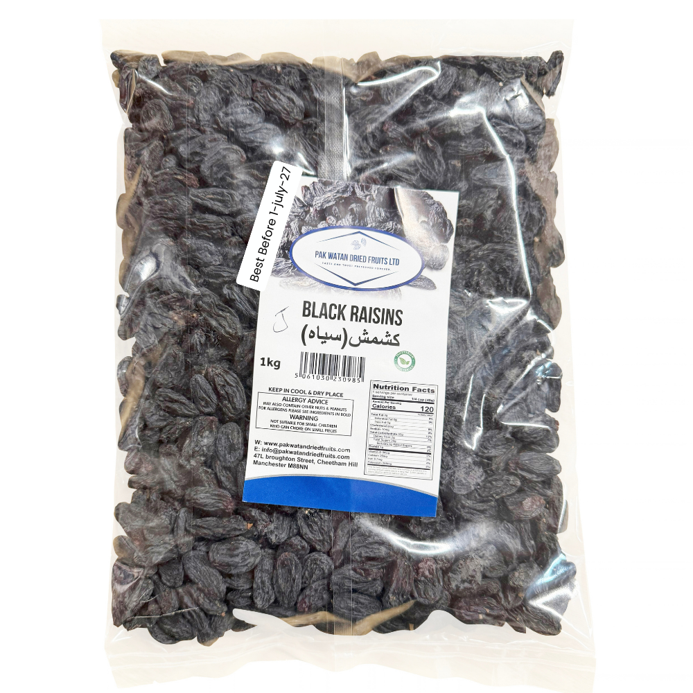 Black Raisins Dried Fruit for Baking, Cooking, Cakes, Cookies & Desserts