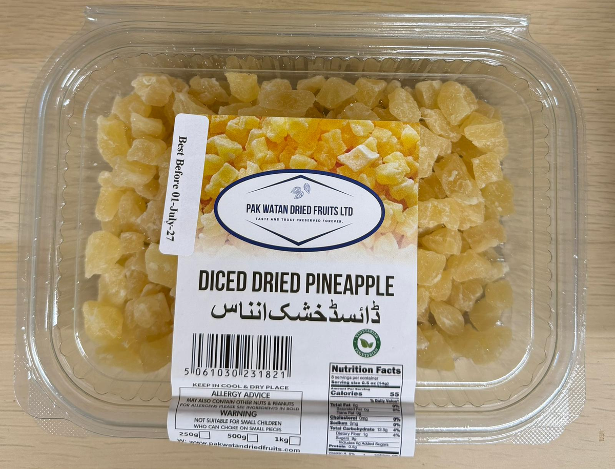 Diced Dried Pineapple