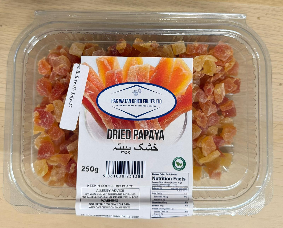 Dried Papaya Diced
