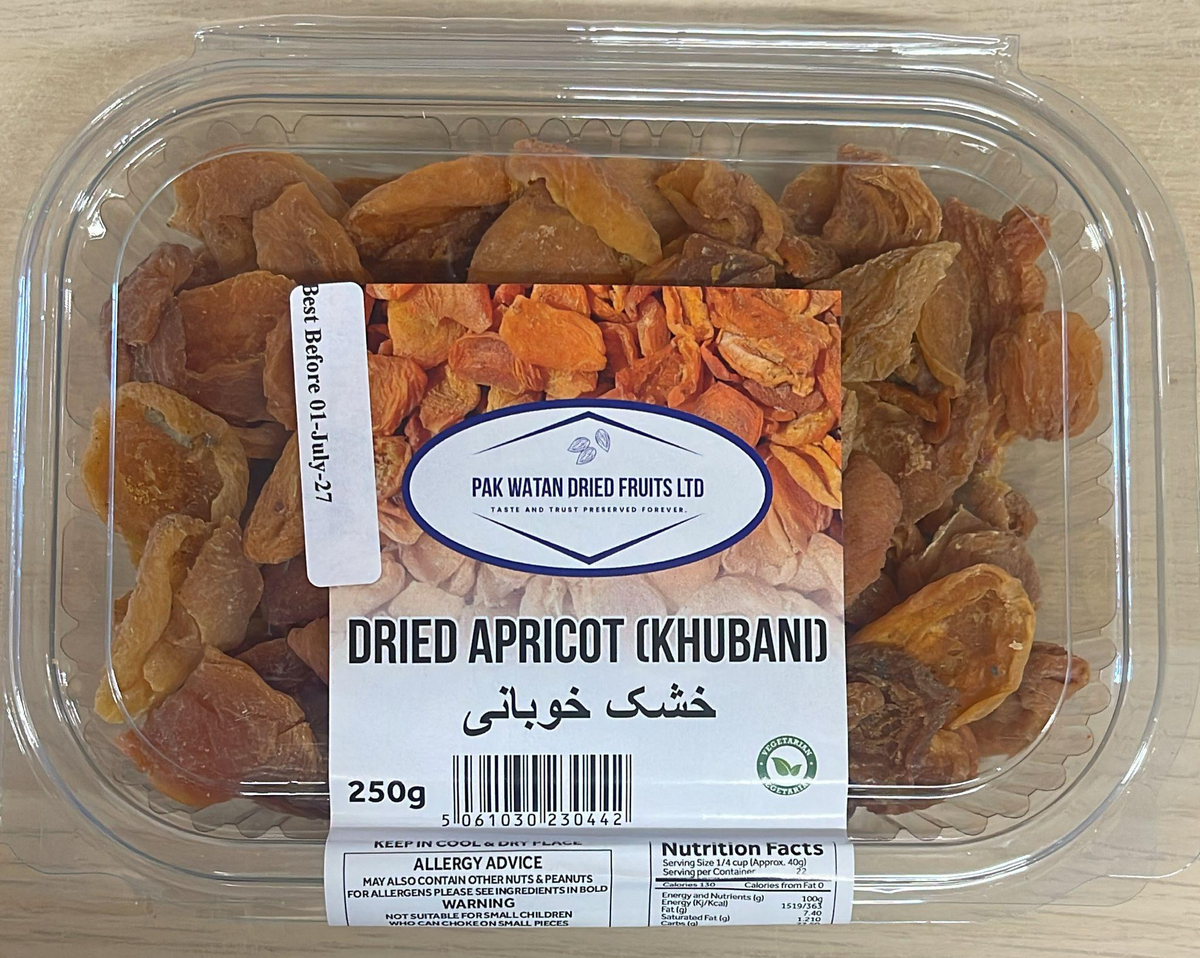 Dried Apricots (khubani)- Khoobani