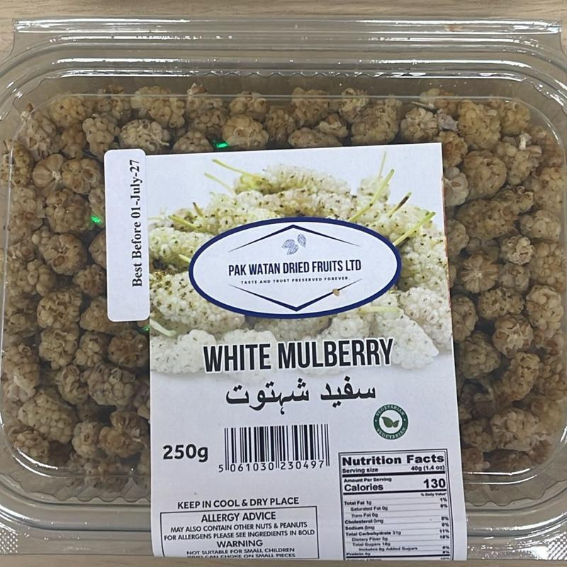 Dried White Mulberries – Sweet & Soft Dried Fruit