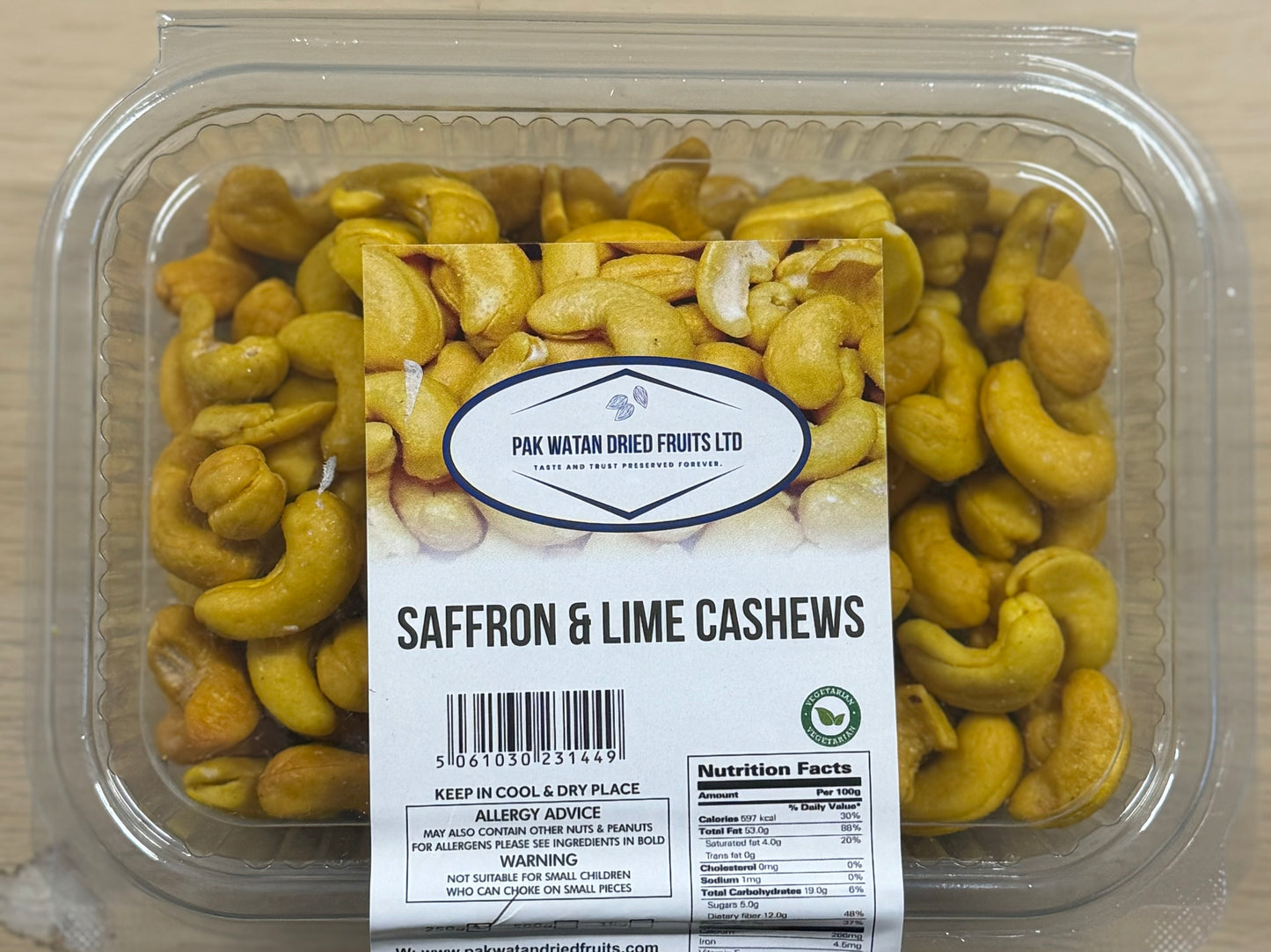 Saffron & Lime Cashews