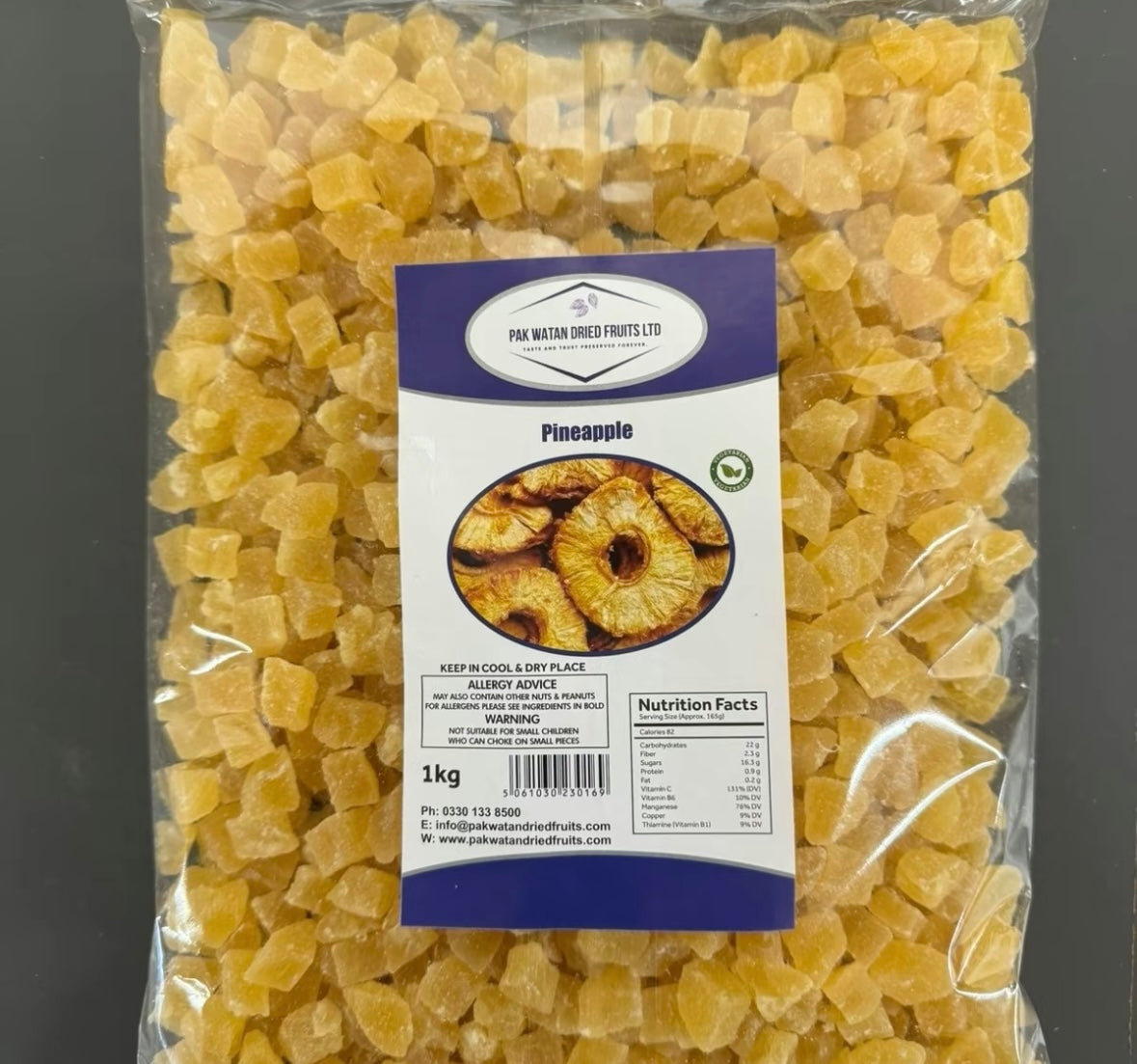 Diced Dried Pineapple