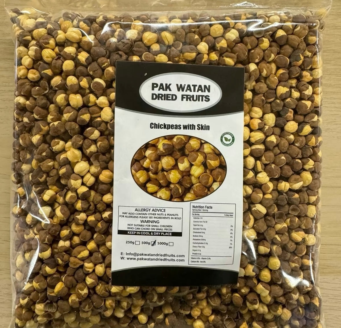 Chana with shell- Chickpeas shelled