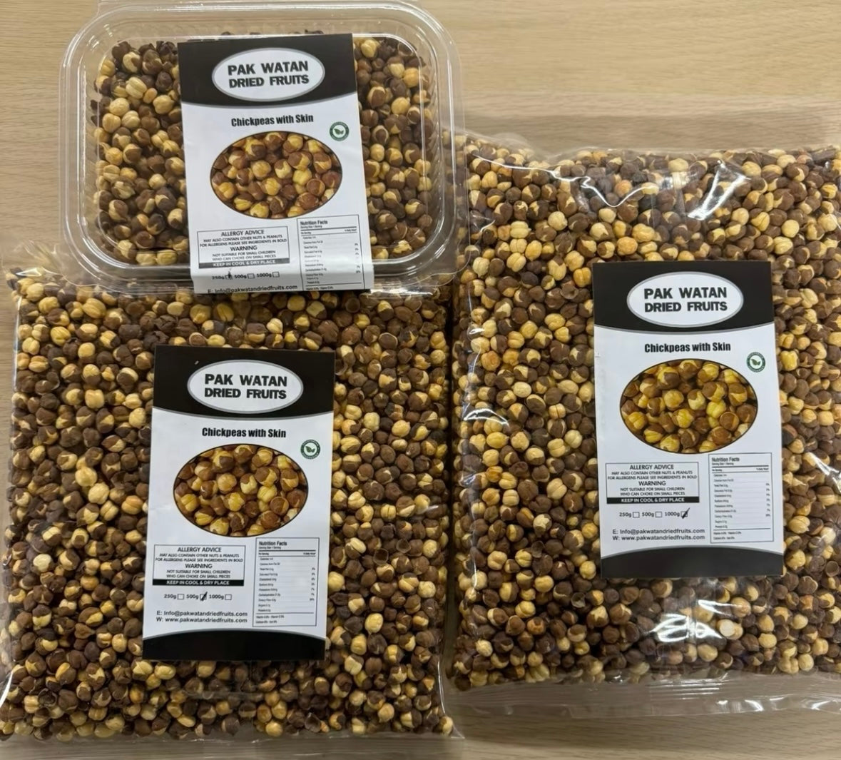 Chana with shell- Chickpeas shelled