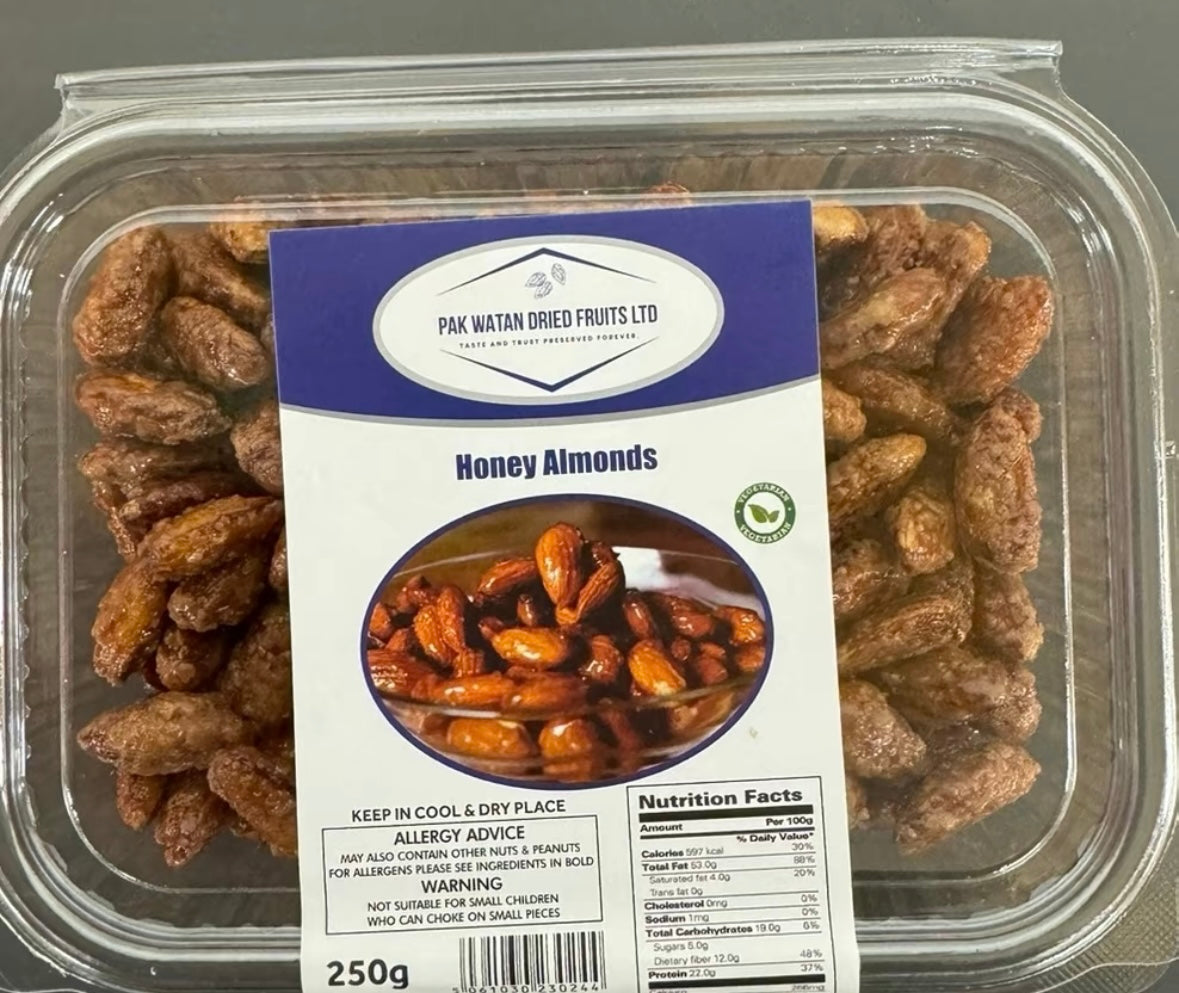 Almonds (Honey Roasted)- Badaam Honey Roasted