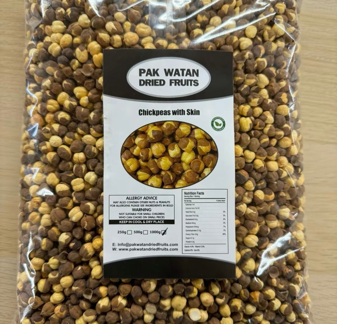 Chana with shell- Chickpeas shelled