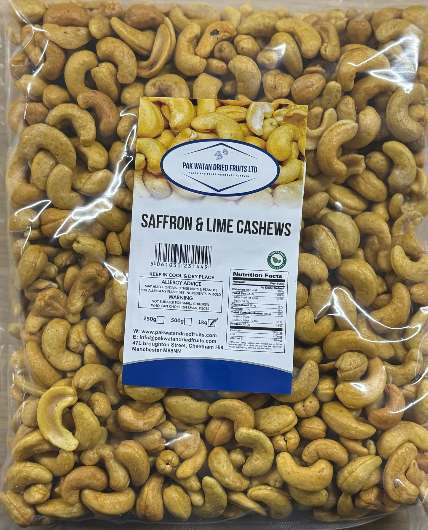 Saffron & Lime Cashews