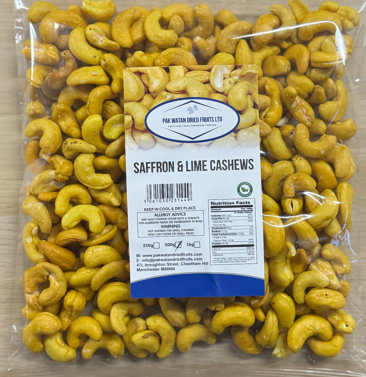 Saffron & Lime Cashews