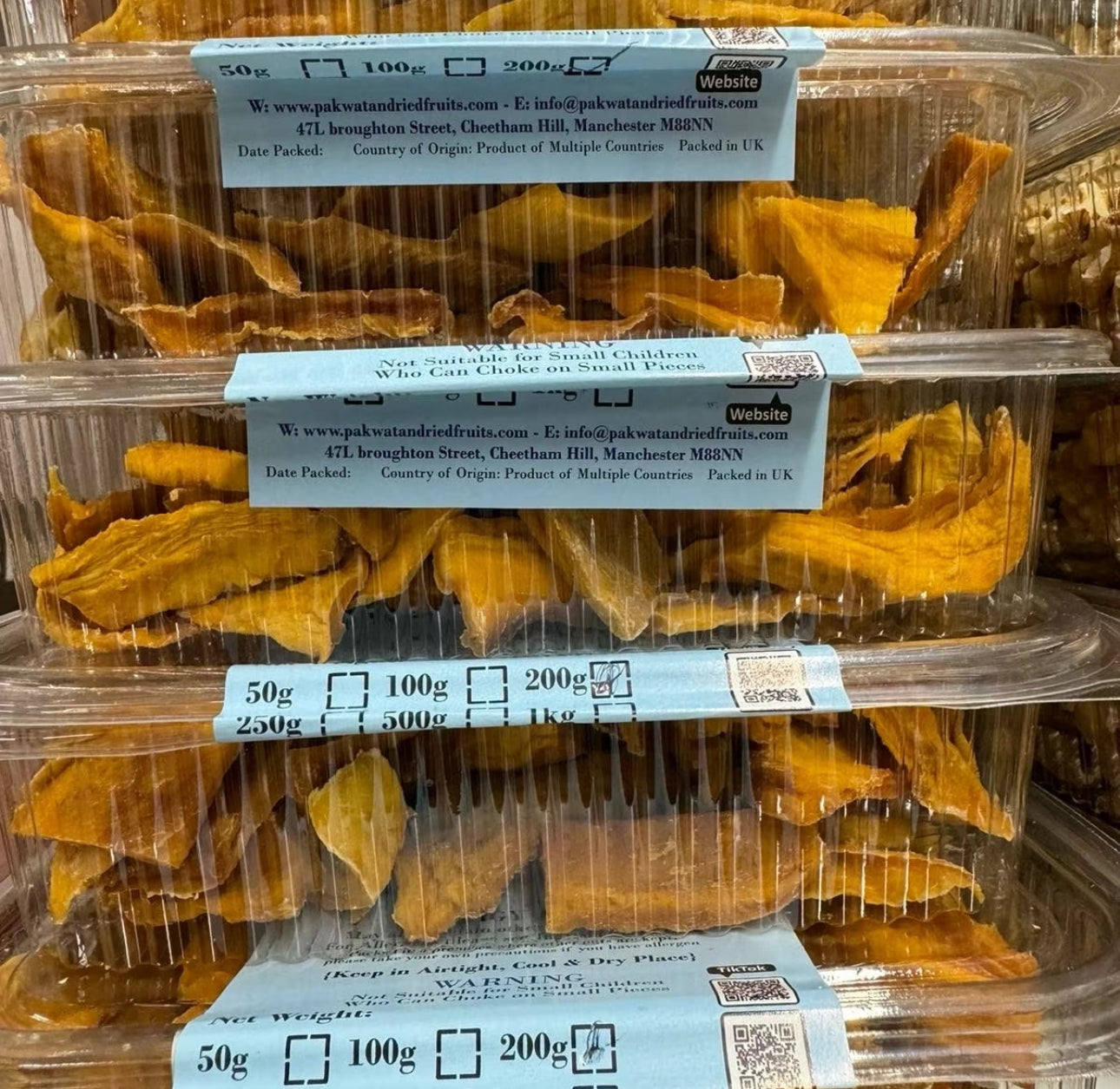 Dried Mango (No Added Sugar) - Organic dried mango unsweetened- Dried mango snacks