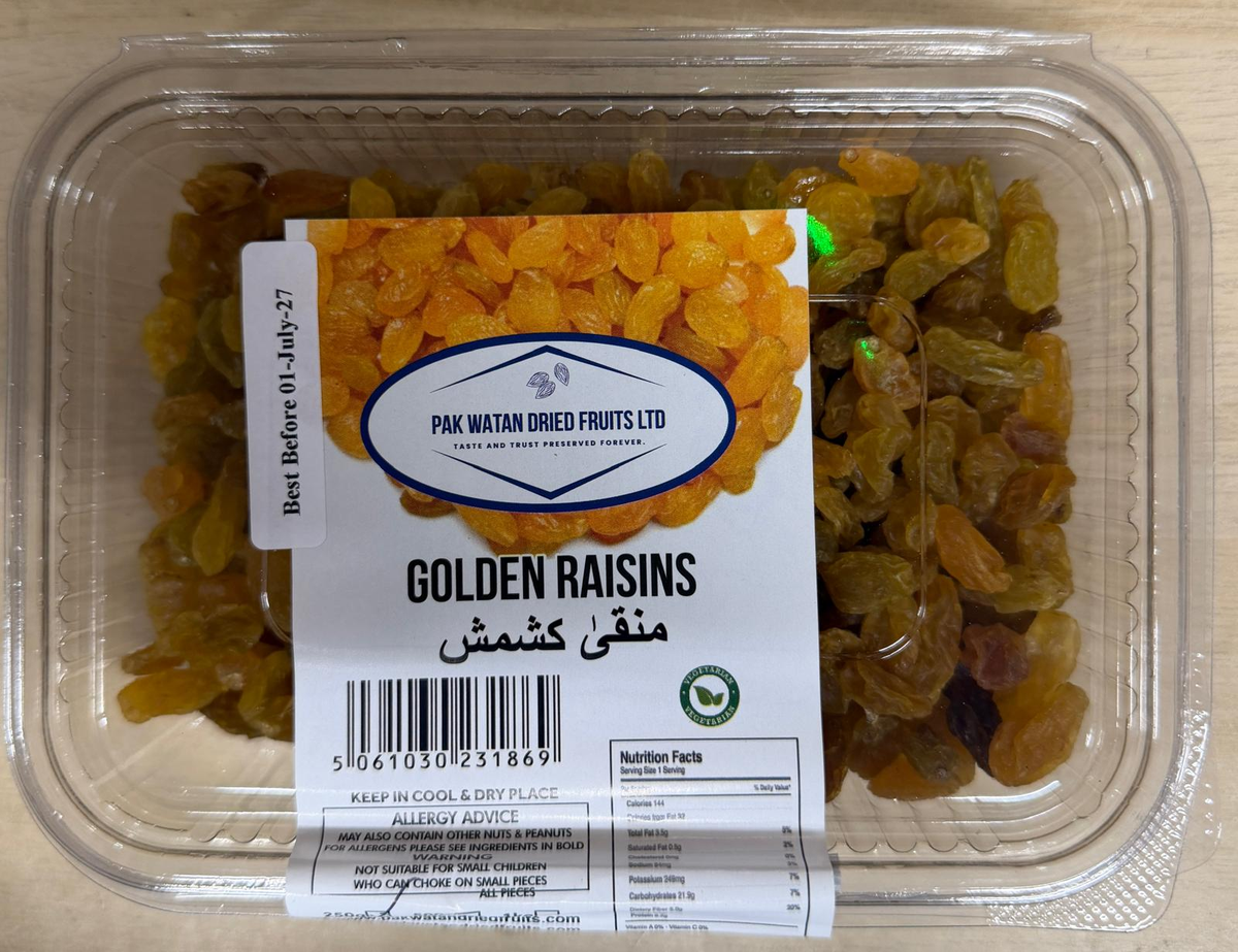 Golden Raisins - Sundried golden raisins