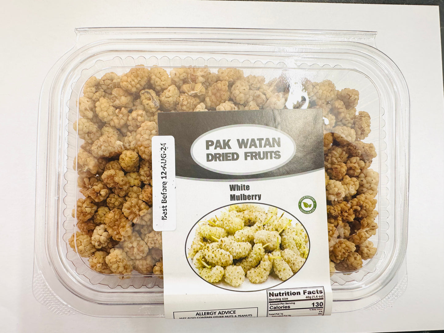 White Mulberries Dried - Speen Totaan - Pak Watan Dried Fruits Ltd.