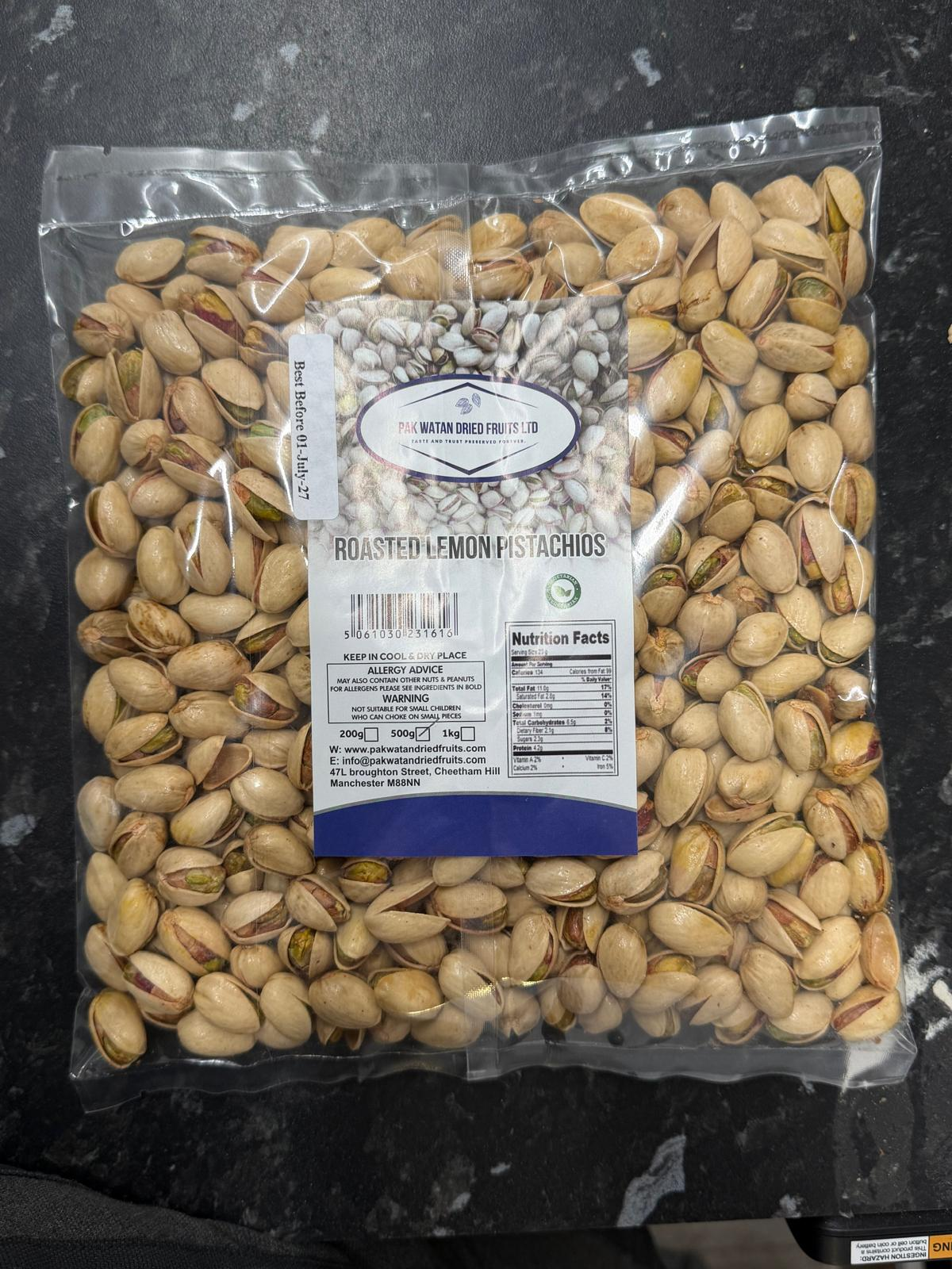 Lemon Roasted Pistachios