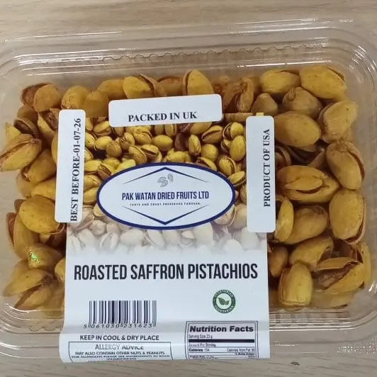Roasted Saffron Pistachios – Flavoured Crunchy Pistachio Nuts Snack
