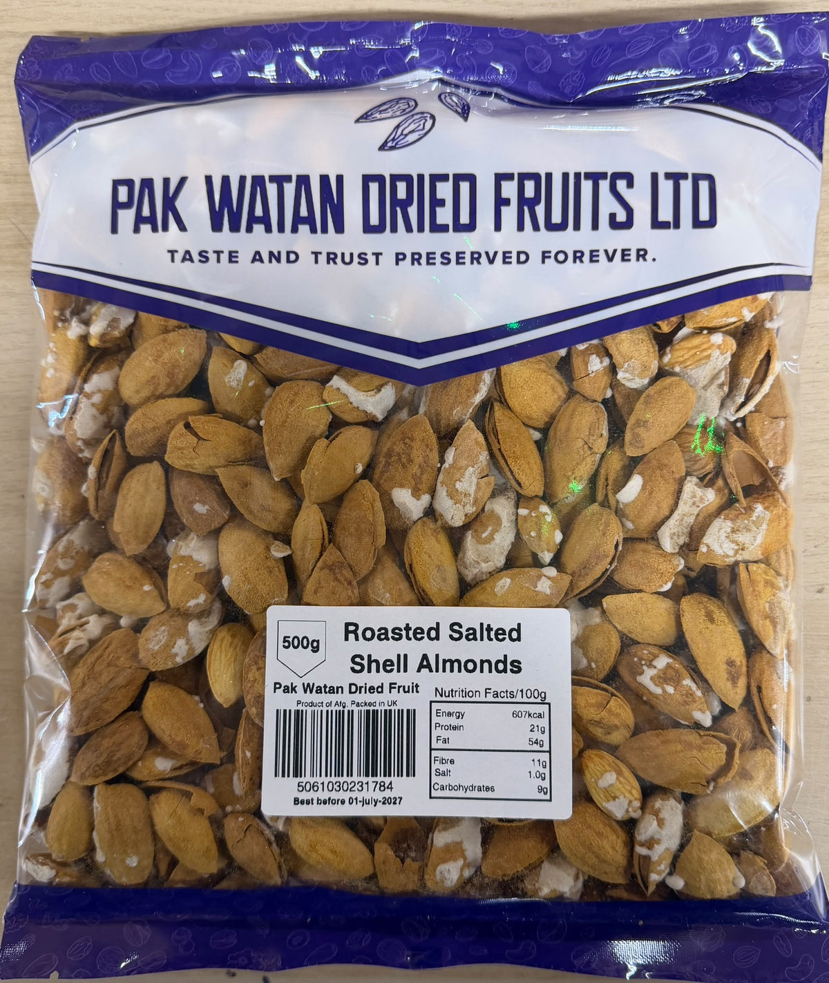 Roasted Salted Shelled Almonds