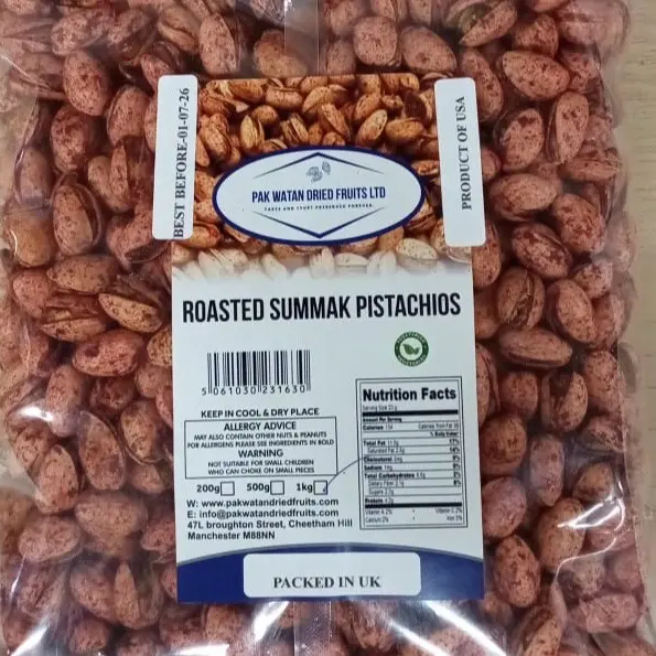 Roasted Summak Pistachios – Crunchy Flavoured Pistachio Nuts Snac