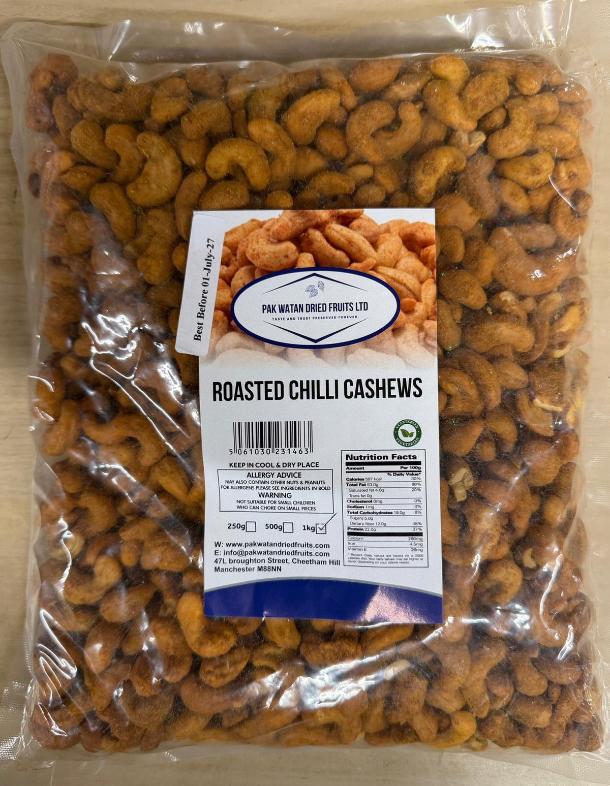 Roasted Chilli Cashews