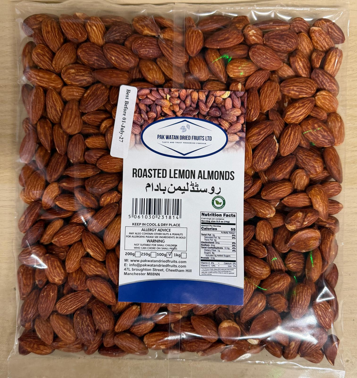 Roasted Lemon Almonds