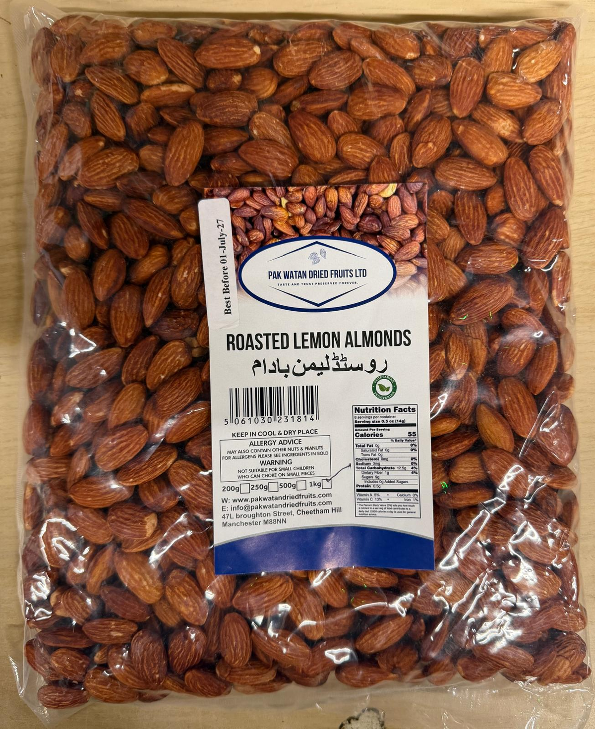 Roasted Lemon Almonds