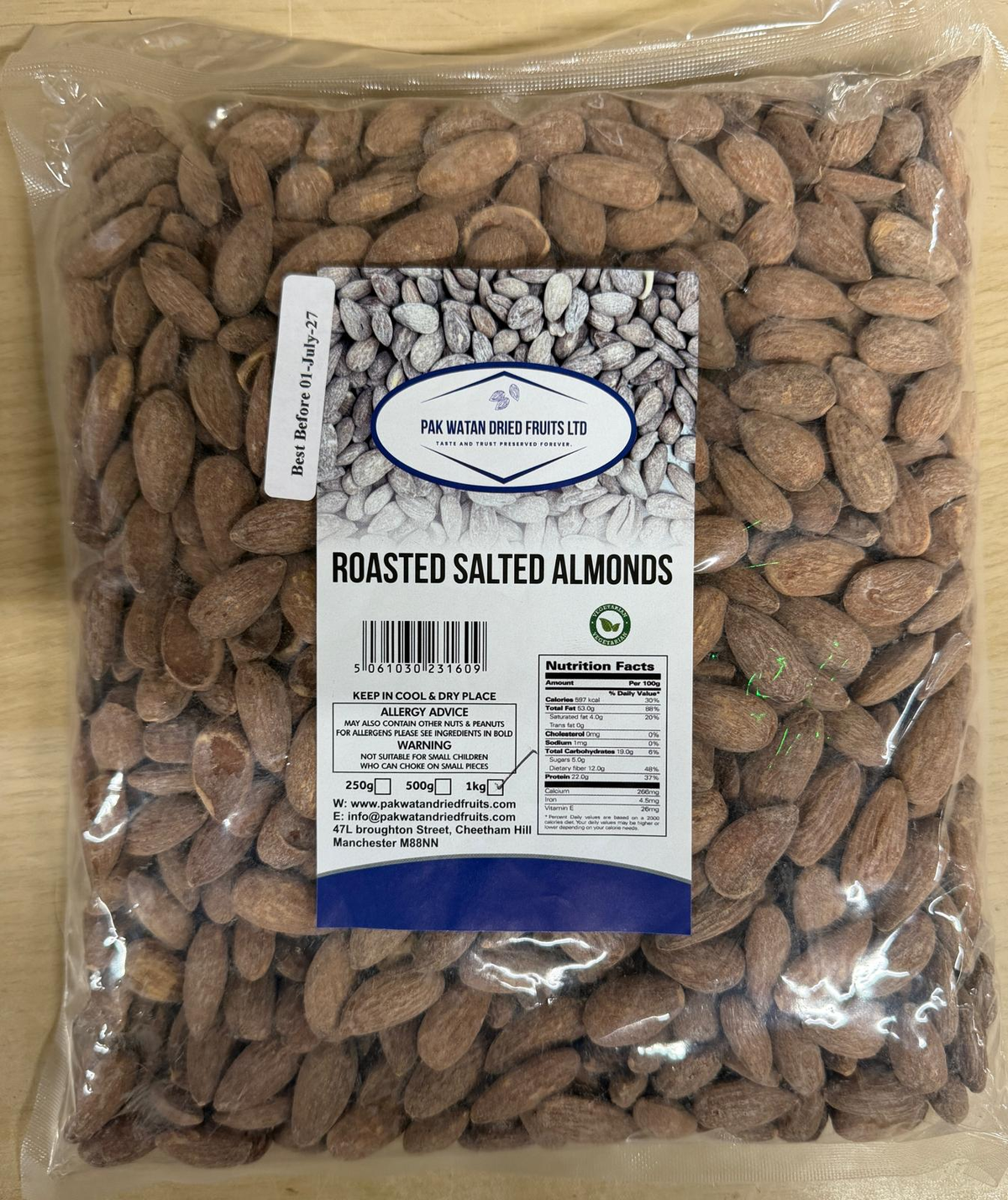 Roasted Almonds- Salted & Roasted Almonds