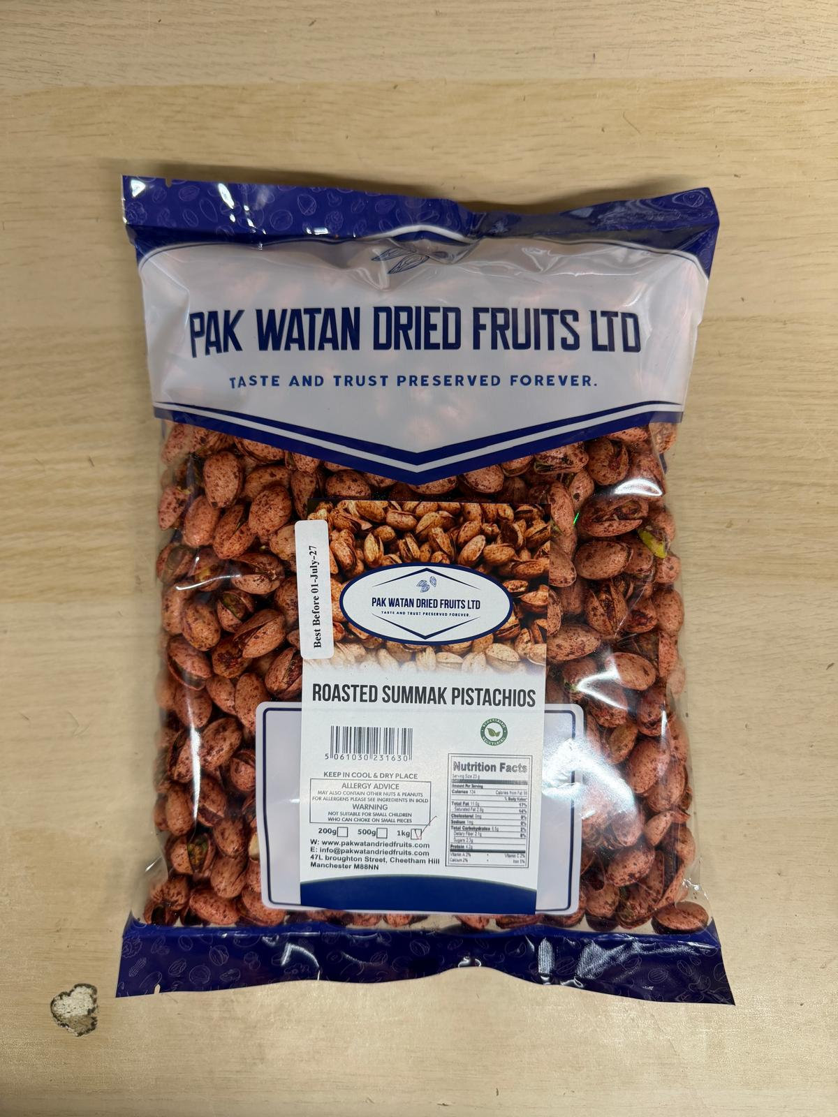 Roasted Summak Pistachios – Crunchy Flavoured Pistachio Nuts Snack