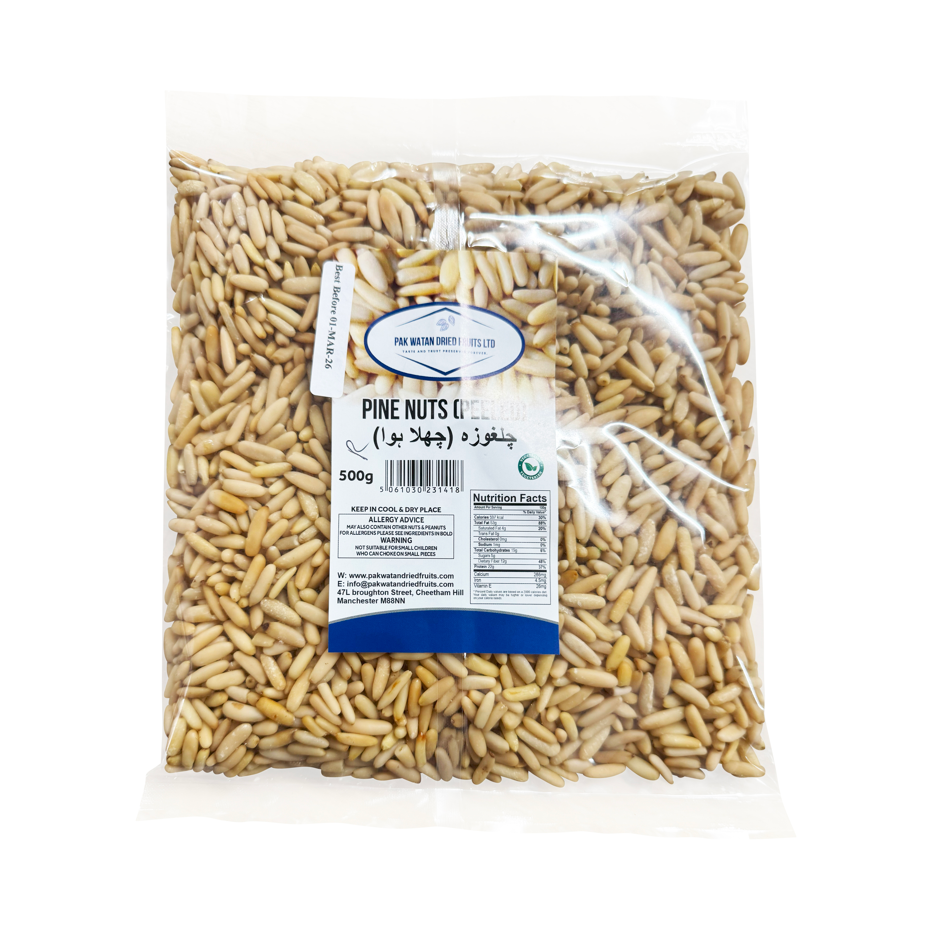 Pine nuts Chilgoza without shell- Skinless Chilgoza Pine nuts