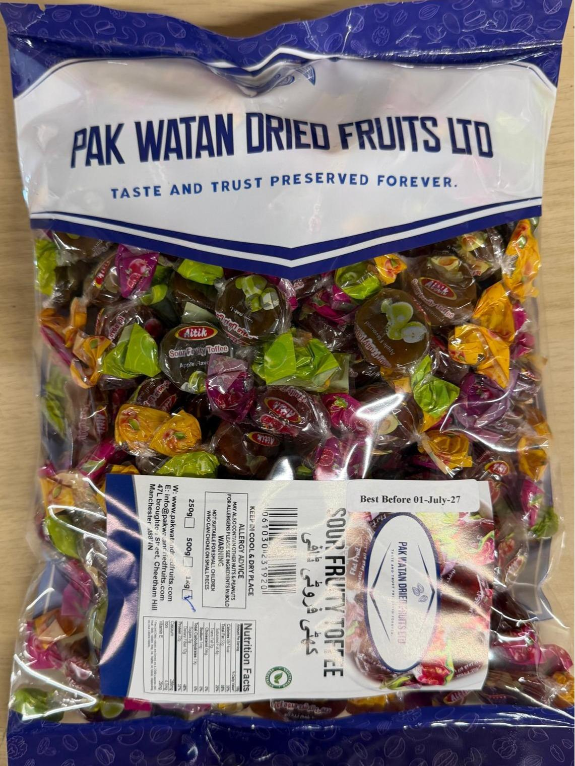 Sour Fruity Toffee – Tangy & Chewy Candy