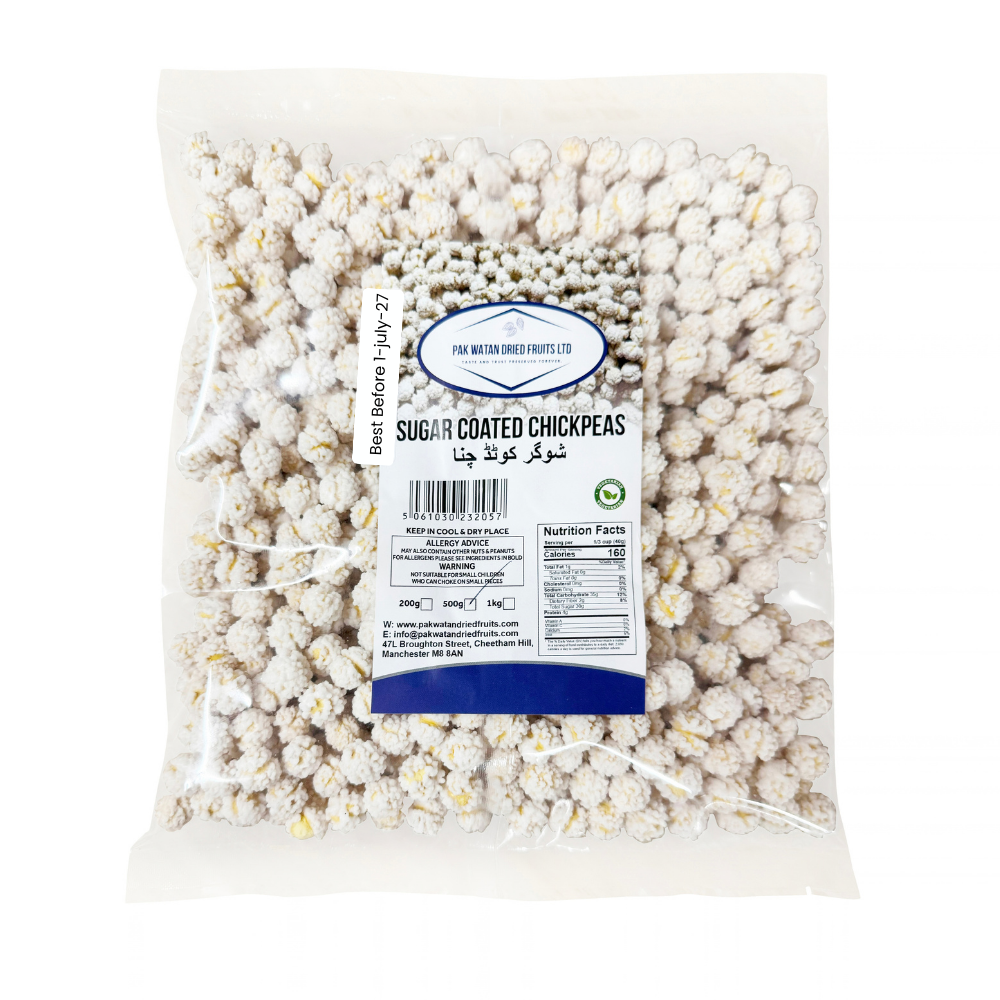 Sugar Coated Chickpeas - Crispy Snack for a Sweet Treat