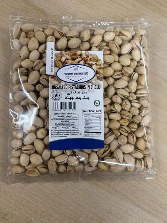 Unsalted Pistachios in Shell – Crunchy Snack Nuts for Everyday Use