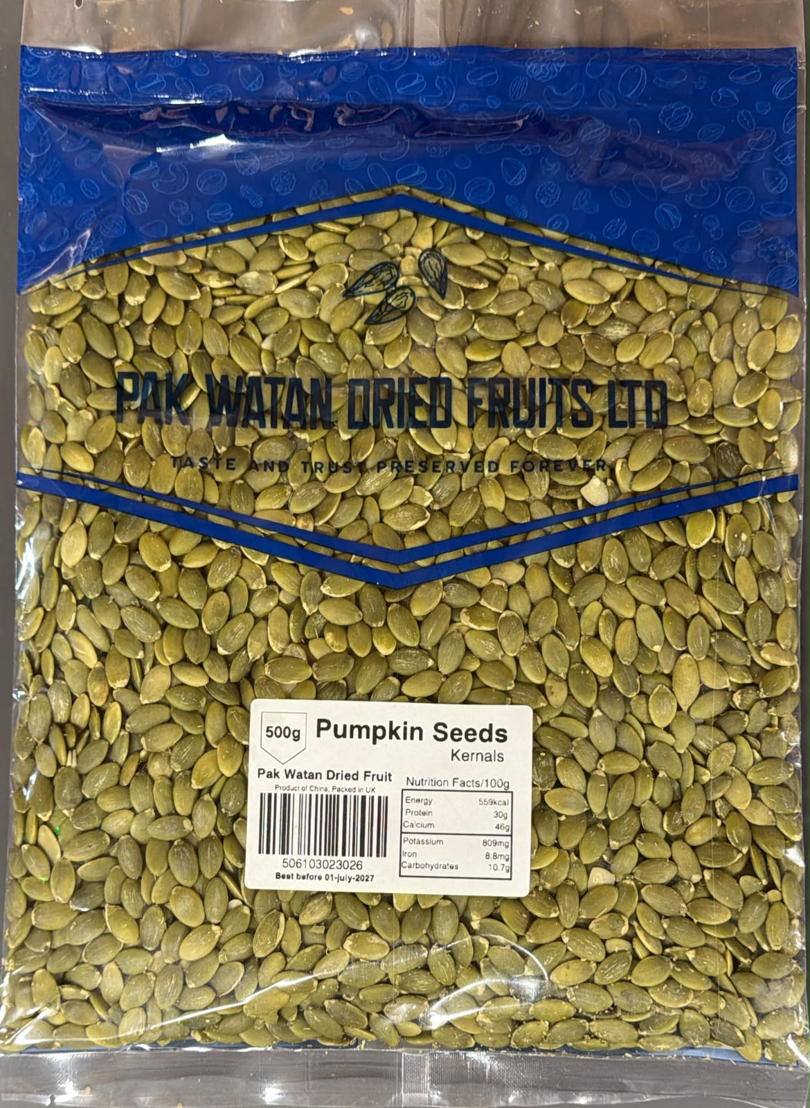 Premium Sunflower & Pumpkin Kernels (500g)