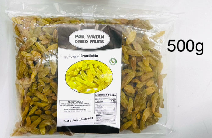 Sunder Khani Raisins- Green Raisins Afghani - Pak Watan Dried Fruits Ltd.